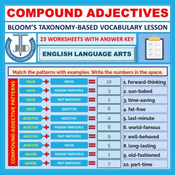 Compound Adjectives Worksheets With Answers By John Dsouza Tpt