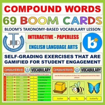Preview of COMPOUND WORDS - 69 BOOM CARDS