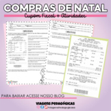 COMPRAS DE NATAL - CUPOM FISCAL + ATIVIDADES