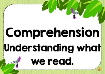 Preview of COMPREHENSION POSTERS - Supports Strategies by Sheena Cameron