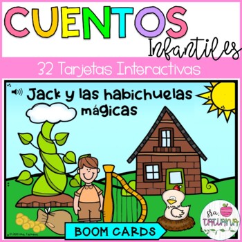 Preview of Cuentos infantiles in Boom Cards | Jack y las Habichuelas Mágicas