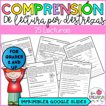 Preview of Reading Comprehension Skills in Spanish | Comprensión de Lectura por Destrezas
