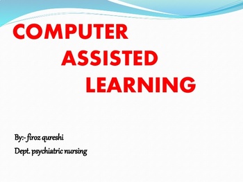 Preview of COMPUTER ASSISTED LEARNING/INSTRUCTION (CAL)