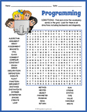 COMPUTER PROGRAMMING / CODING Word Search Worksheet - 5th,
