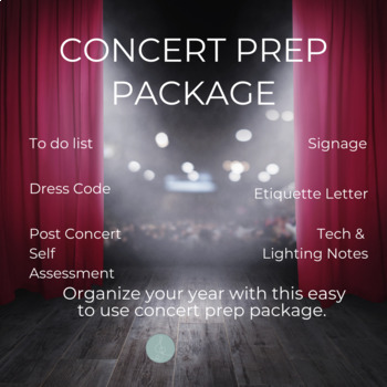 Preview of CONCERT PREPARATION Bundle for Band Directors and Choir Conductors