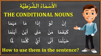 Preview of CONDITIONAL NOUNS | الْأسْمَاءُ الشَّرْطِيَّة | ARABIC GRAMMAR | ARABIC LESSONS