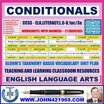 Preview of CONDITIONAL SENTENCES: 18 WORKSHEETS WITH ANSWERS