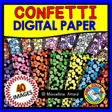 CONFETTI DIGITAL PAPER BACKGROUNDS POLKA DOTS