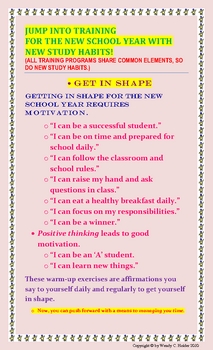 Preview of CONFIDENCE BUILDER-BACK TO SCHOOL POSTER/HANDOUT