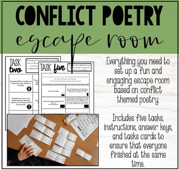 Preview of CONFLICT POETRY ESCAPE ROOM