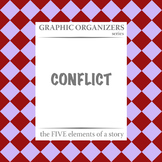 CONFLICT: The FIVE Elements of a Story Graphic Organizers 