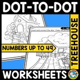 CONNECT THE DOT TO DOT MAY REVIEW MATH COLORING PAGE NUMBE