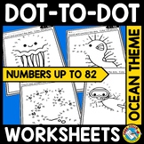 CONNECT THE DOT TO DOT OCEAN MATH COLORING PAGE MAY JUNE N