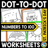 CONNECT THE DOT TO DOT TO 100 ST PATRICK'S DAY MATH ACTIVI
