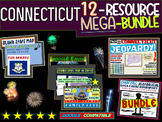 CONNECTICUT STATE MEGA-BUNDLE! Maps, Flag and Song Analysi