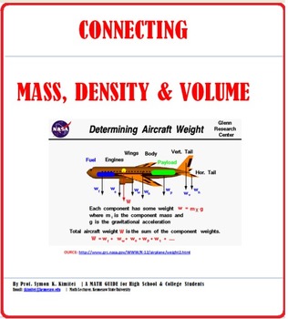 Preview of CONNECTING VOLUME, MASS & DENSITY