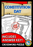CONSTITUTION DAY ACTIVITIES | WORKSHEETS AND CROSSWORD PUZ