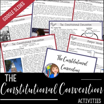 Preview of CONSTITUTIONAL CONVENTION Readings and Doodle Notes with Google Slides™