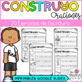 Construyo Oraciones | Spanish Writing Activities | Buildin