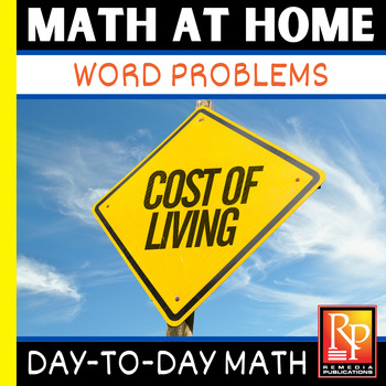 Preview of CONSUMER MATH AT HOME: Life Skills Word Problems- Cooking, Banking, Elapsed Time