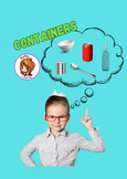 CONTAINERS - transform uncountable nouns into countable ones!