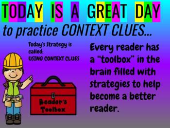 Preview of CONTEXT CLUES (DISTANCE LEARNING- GOOGLE SLIDES- PEAR DECK)