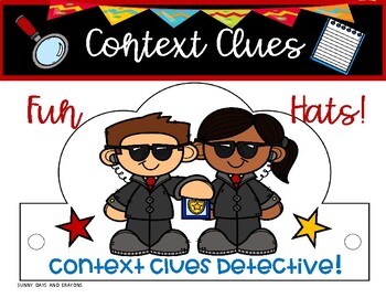 Preview of CONTEXT CLUES HATS / DETECTIVE HATS