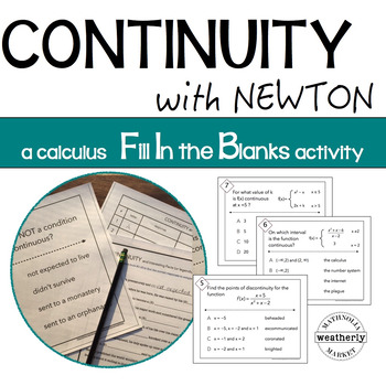 Preview of CONTINUITY and NEWTON