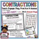 CONTRACTIONS Lesson | Worksheet | Activities | Anchor Char