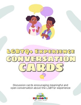 Preview of LGBTQ+ CONVERSATION CARDS (Teen)
