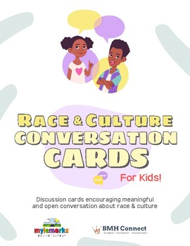 Preview of RACE & CULTURE CONVERSATION CARDS (For Kids)