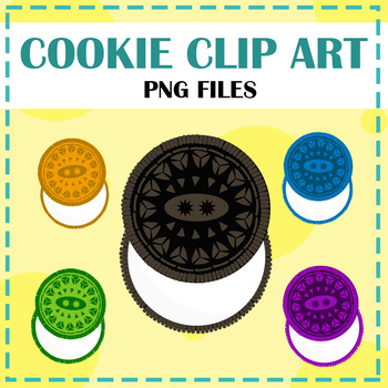 Preview of COOKIE CLIP ART - DIFFERENT COLORS!