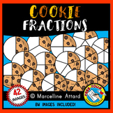 COOKIE FRACTIONS CLIPART (FOOD) MATH CLIP ART FOR TEACHERS