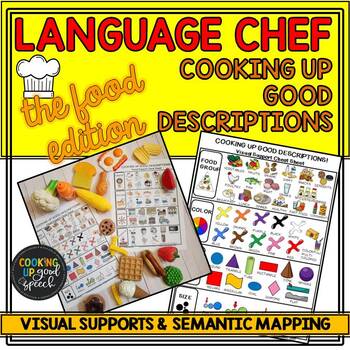 Preview of COOKING UP GOOD DESCRIPTIONS (food edition) | VISUAL SUPPORTS & SEMANTIC MAPPING