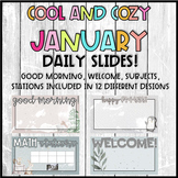 COOL AND COZY JANUARY  Daily Slides! 12 DESIGNS!!