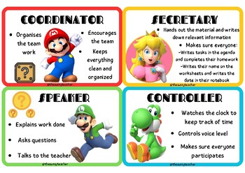 Preview of COOPERATIVE LEARNING ROLES EN-SP