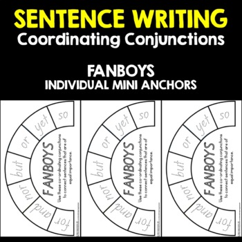 Conjunctions - Fanboys Chart - ESL worksheet by hcarbonneau