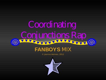 Preview of COORDINATING CONJUNCTIONS (FANBOYS) RAP SONG