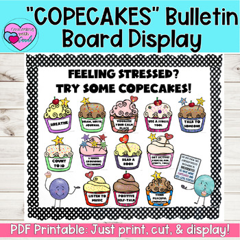 Preview of COPECAKES Coping Strategies Bulletin Board Display