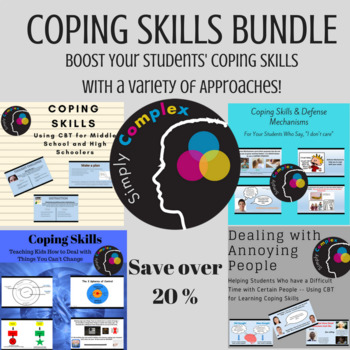Preview of COPING SKILLS BUNDLE! A Variety of Strategies for Middle & High Schoolers