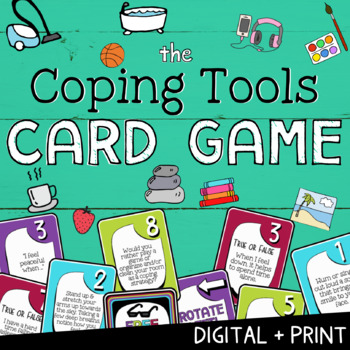Preview of COPING TOOLS: Social Emotional Learning Group Counseling Game on Coping Skills