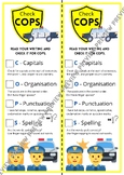 COPS Bookmark Capital Organisation Punctuation Spelling St