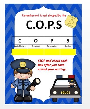 Preview of C.O.P.S. -Capitalization, Organization, Punctuation and Spelling