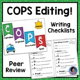 Cops Editing Checklist Teaching Resources | TPT