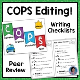 ★ Elementary COPS Editing Checklists {Printable}