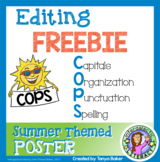 COPS Editing Poster {Summer Theme} FREEBIE
