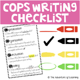 Cops Editing Checklist Worksheets & Teaching Resources | TpT