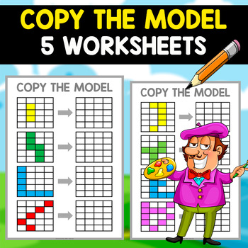 Preview of COPY THE MODEL | 5 Worksheets