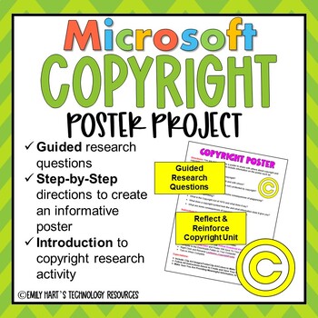 Preview of COPYRIGHT: Design a Digital Poster All About Copyright Laws, Infringement, Rules