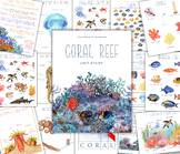 CORAL REEF Unit Study, Life Cycle, Anatomy, Nature Study, Science